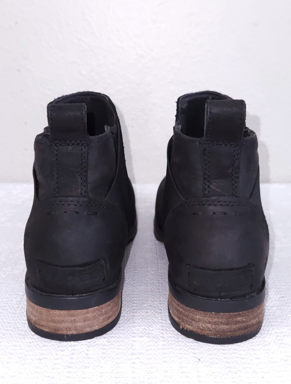 SOREL Emilie Chelsea Ankle Bootie US 8.5 Black - Picture 7 of 11